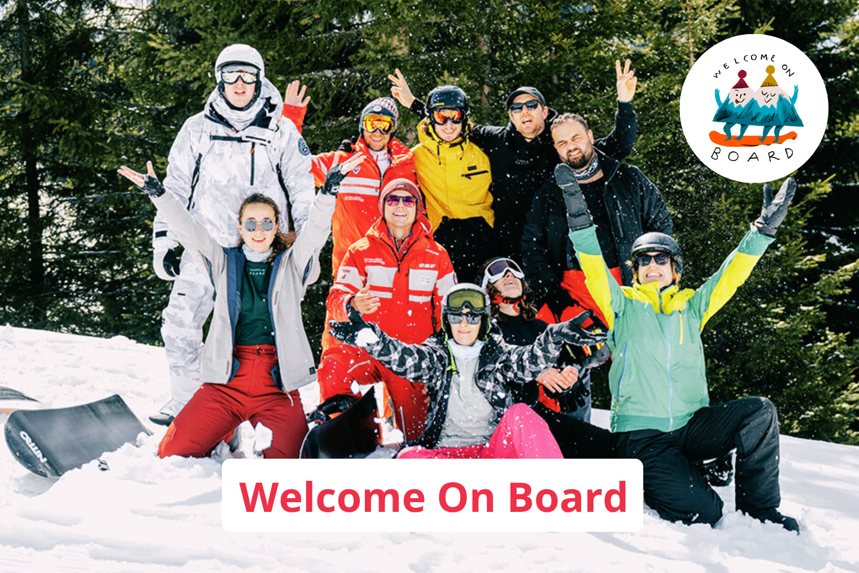Welcome on Board groepsfoto